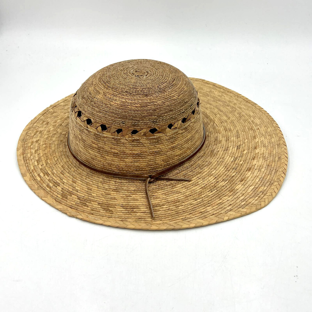 Tula Laurel Lattice Hat XL Round Straw Boho